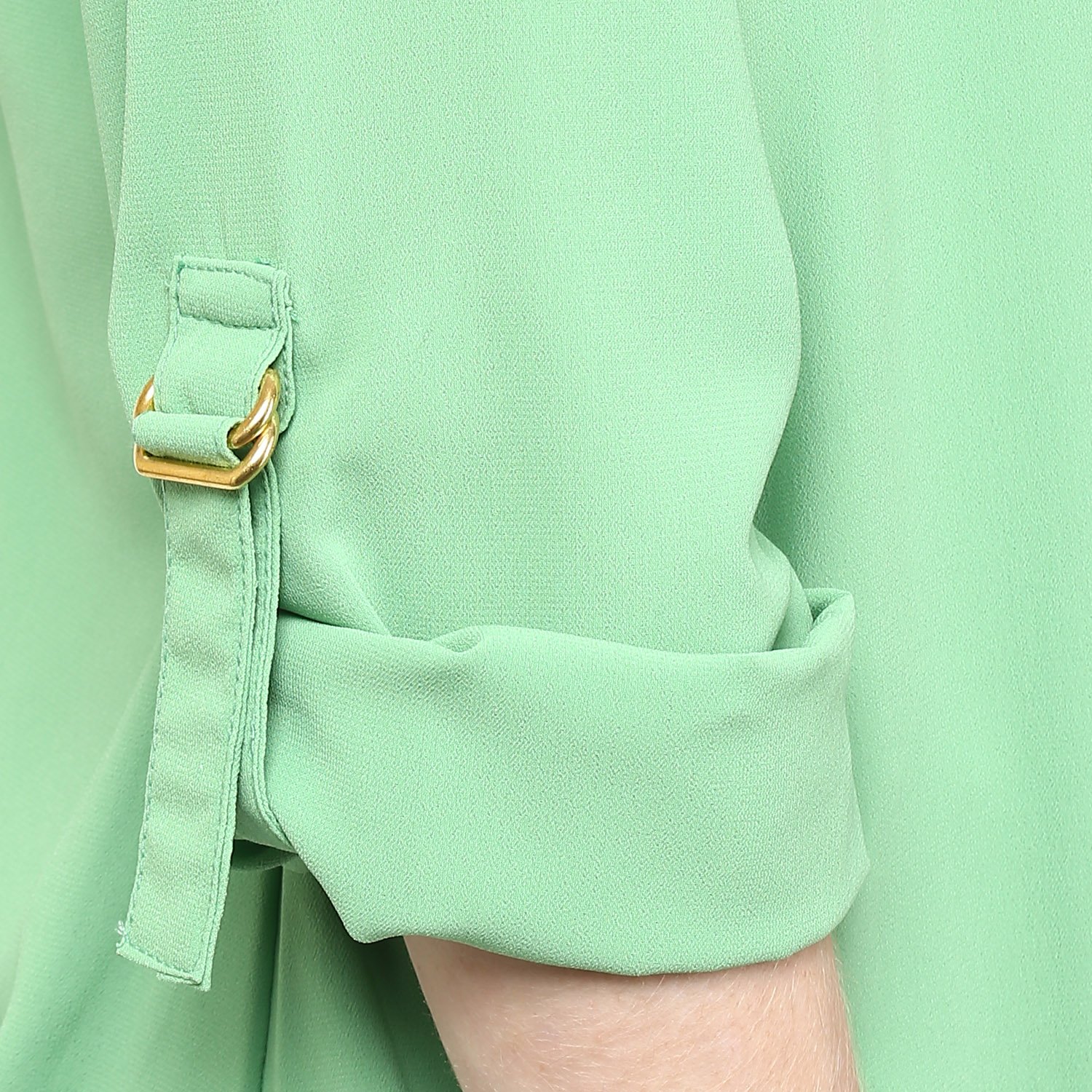 rare women green crepe top (ep1066a)
