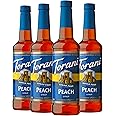 Torani Sugar Free Syrup, Peach, 25.4 Ounces (Pack of 4)