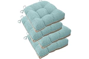 ELFJOY Chair Cushions for Dining Chairs Set of 4 Office Chair Cushion 18x18x3 Inches Kitchen Chair Pads Soft and Comfortable 