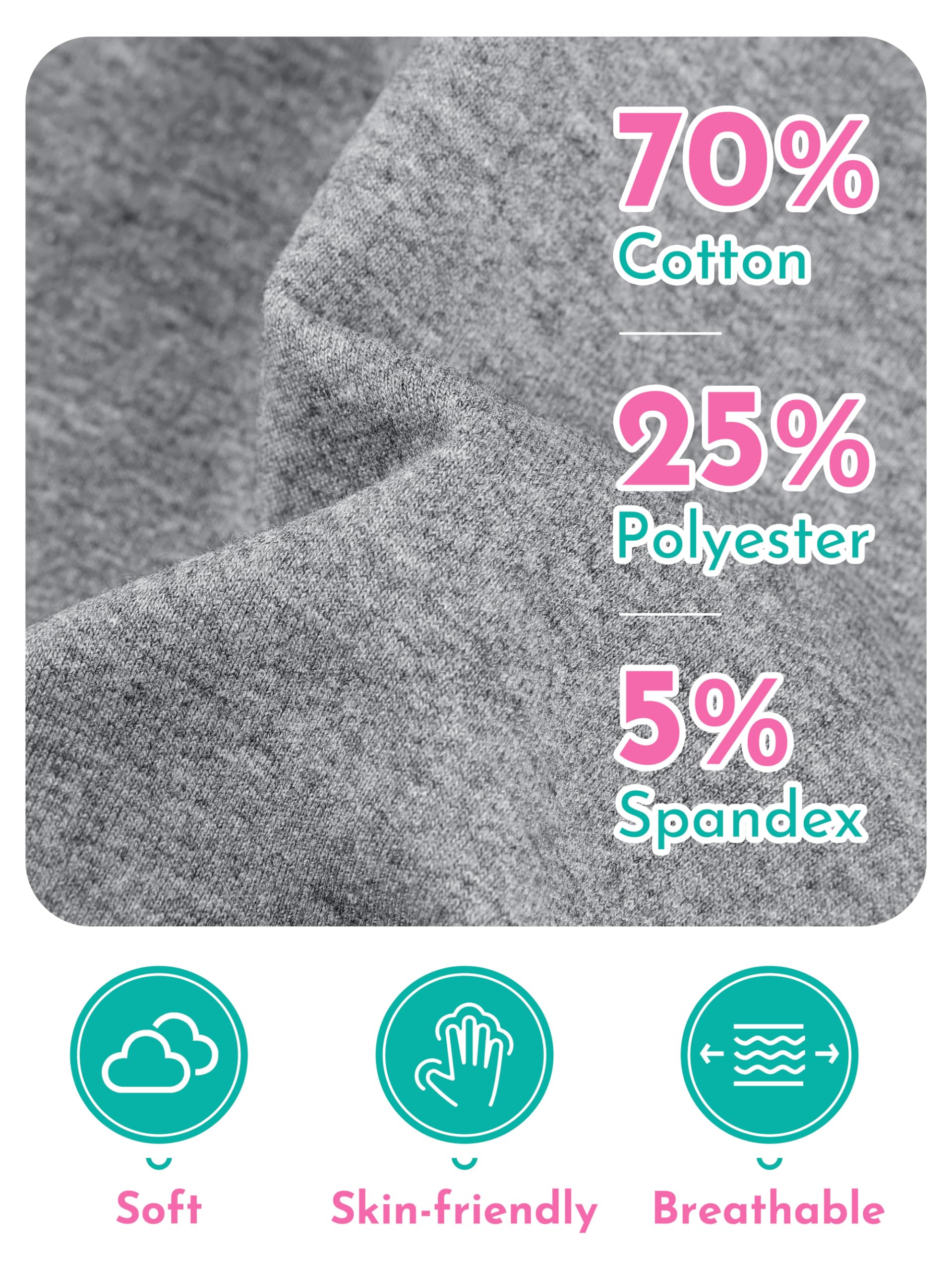 Resinta 3 Pack Toddler Boy Sweatpants Cotton Boys Athletic Joggers Pants Kids Sweats Pants with Pocket Workout Clothes