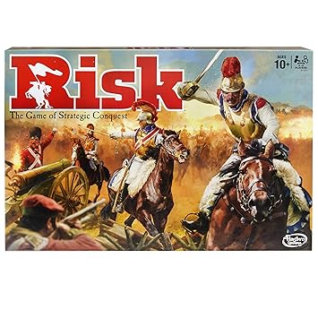 Hasbro Gaming Risk Game, Strategy Board Game; Updated Figures Improved Mission Cards; War Crates; For Kids Ages 10 And Up, 2-5 Players