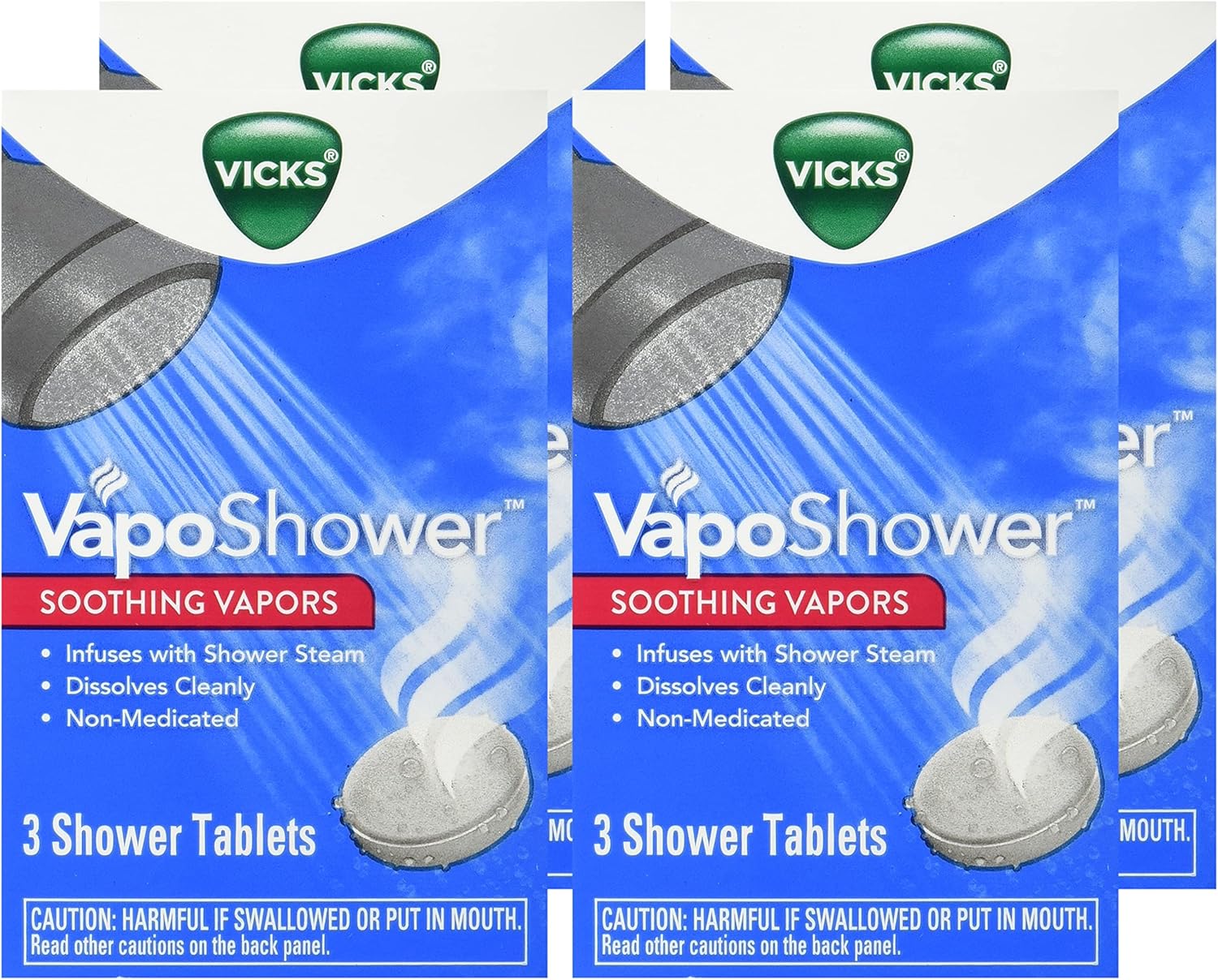 Vicks VapoShower, 3 tablets, (Pack of 4): Health & Personal Care