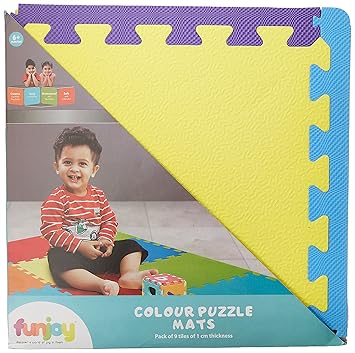 Funjoy Colour Puzzle Mats (9 Pieces)