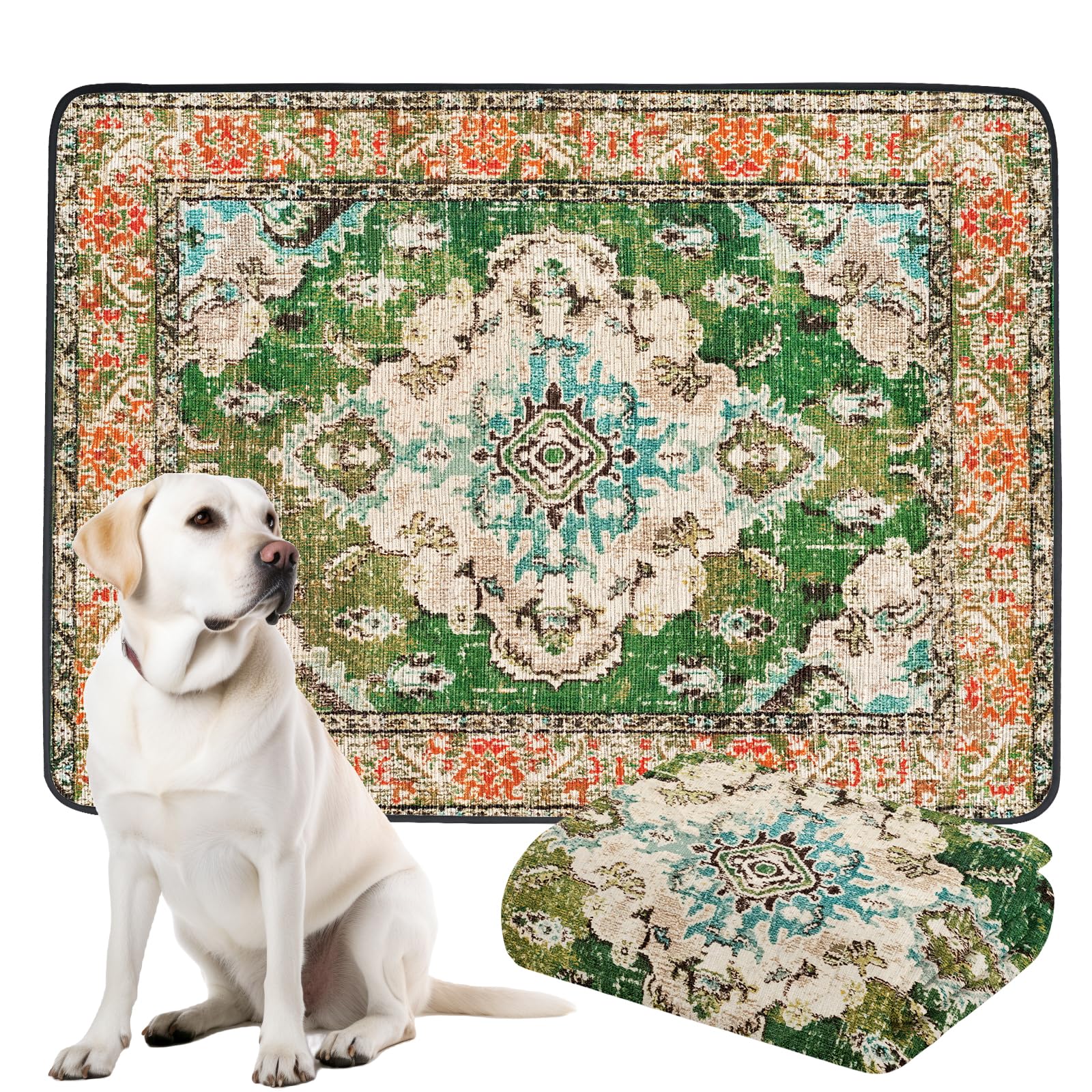 Photo 1 of Thicken Washable Pee Pads for Dogs, Waterproof Reusable Pee Pads for Dogs?54"x72" Super Absorbent Leakproof Dog Pads, Non-Slip Potty Pads for Floor, Crate, Couch, Whelping Pads Pet Supplies