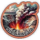 Nicaragua Sticker 4 Inch City Travel Souvenir Destination - Waterproof Vinyl Decal for Laptop Water Bottle Car Tumbler - Durable Aesthetic Long-Lasting Stickers for Adults ID44990