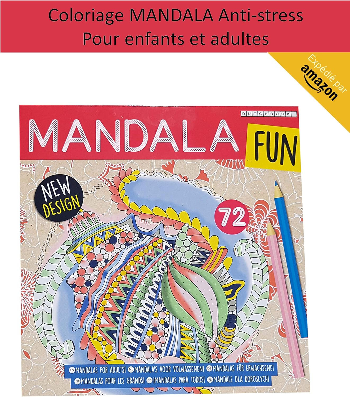 Loisirs Creatifs Mandala Fun 72 Vue Coloriage Reposant Apaisant Pour Enfants Et Adultes Augmente La Concentration Jeux Et Jouets Hotelaomori Co Jp