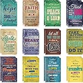 Zonon 24 Pieces Bible Verse Notebook Motivational Notepads Small Pocket Journal Inspirational Notepads Christian Notebooks for Office School Travel Supplies, 3.5 x 5 inch(Bible Verse Style)
