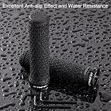 NUWAB Premium Bike Handlebar Grips 5.2in TPR Rubber Black 2pcs Lock-on view 5