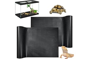 Mechpia 2 Pack Reptile Carpet, Bearded Dragon Tank Accessories Bedding Reptile Mat Terrarium Substrate Liner Tank Flooring Habitat for Gecko, Snake, Tortoise, Lizard Iguana (18"X 79")