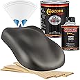 Custom Shop - Dark Charcoal Metallic - Hot Rod Flatz Flat Matte Satin Urethane Auto Paint - Complete Quart Paint Kit - Professional Low Sheen Automotive, Car Truck Coating, 4:1 Mix Ratio
