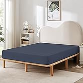 HBHLFZ Twin XL Fitted Sheet Only, Soft Breathable Bottom Sheet - 39"x80" Deep Pockets Twin XL Size Fitted Sheet - All Around Stretch Fit, Wrinkle Resistant, Colorfast - Easy Care, Navy