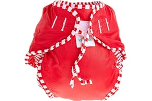 Kushies Baby Unisex Swim Diaper, Large, Red Solid