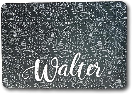 personalised cat food mat
