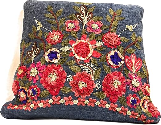 Amazon Com Karma Living Velvet Renaissance Handmade Pillow Home