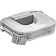 My Brest Friend Twin Nursing Pillow - Enhanced Comfort with Slipcover - Ergonomic Breastfeeding Pillow for Ultimate Support - Adjustable Nursing Pillow with Handy Side Pocket, Dark Grey