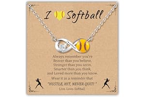 PEALICIOUS Soccer Necklace Softball Necklace, Soccer Gifts Softball Gifts for Sport Mom Daughter Fans Teammates as Sport Accessories Senior Night Game Day Birthday Gifts Stocking Stuffers