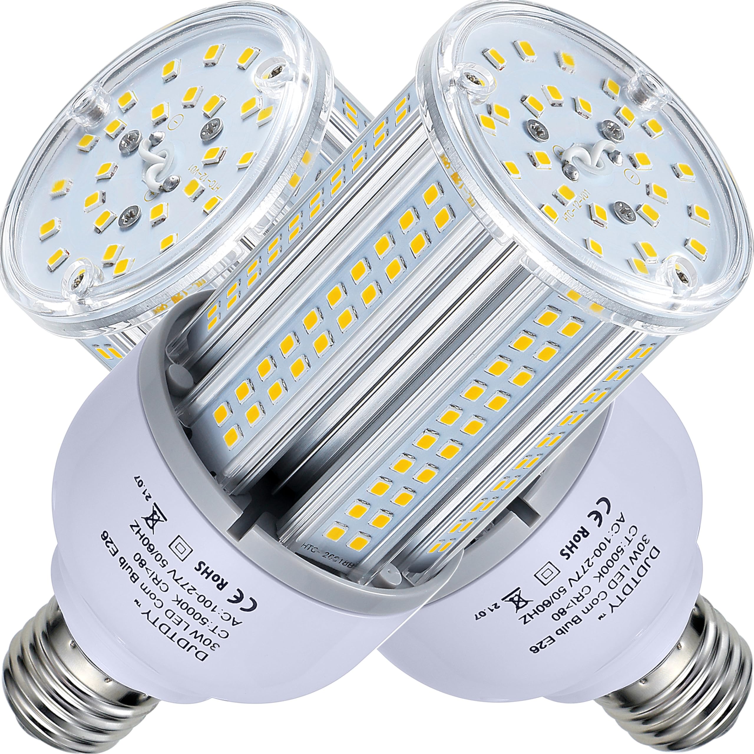 Photo 1 of **MISSING ONE LIGHT**2-Pack 1000W Equivalent LED corn bulbs,5000K,15000lm,E26/E39 Base,LED Replacement Metal Halide HID CFL for Commercial Industrial Lighting Warehouse High Bay Light Fixture Garage Workshop( 100Watts)