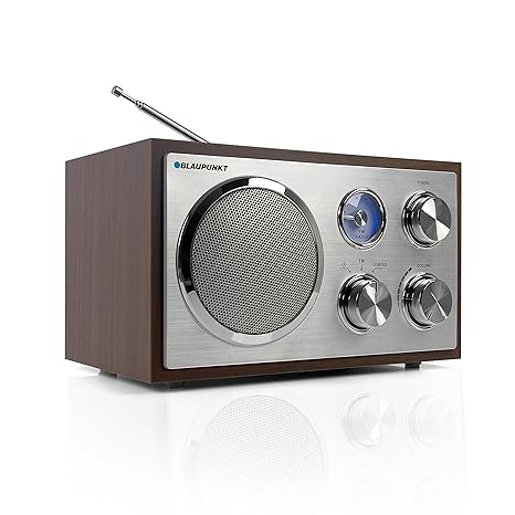 BLAUPUNKT RXN 19 WN Retro Radio, Nostalgie-Designradio mit USB-Port 2.0 und SD Kartenleser, UKW/FM Küchenradio, Kofferradio m