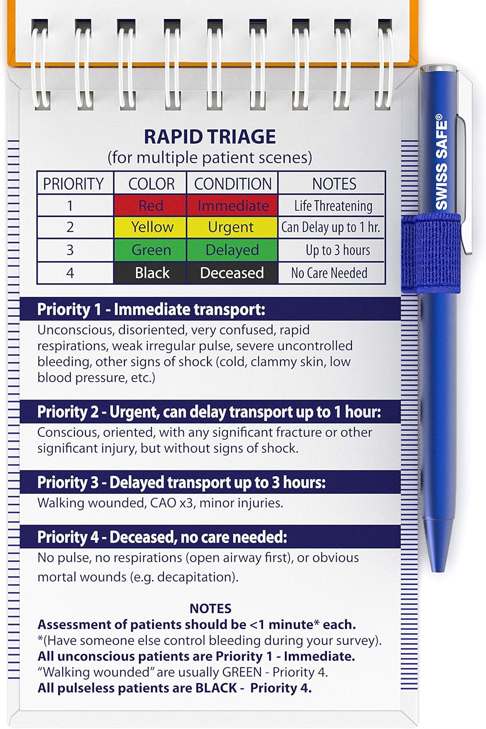  Includes 3 Pens Designed for Emergency First Responders 3Pack EMS