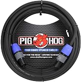Pig Hog PHSC5SPK High Performance 14 Gauge 9.2mm speakON Speaker Cable, 5 Feet