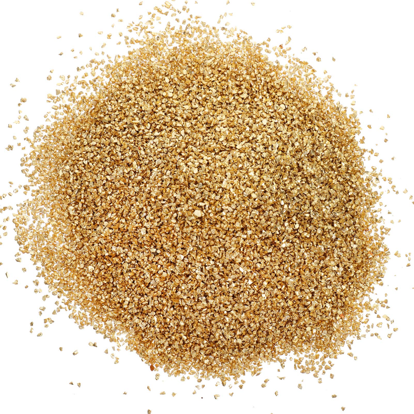 Milisten 500g Crushed Glass Gold Irregular Glass Chips DIY Metallic Chips 2mm for Epoxy Resin Mold Nail Art Phone Case Making Jewelry Making Vase Filler