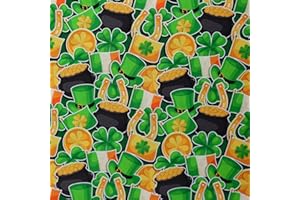 Mook Fabrics St Patrick's Printed Fabric [45in. Wide] – 100% Cotton Material for Quilting, Home Decor Accents | Arts, Crafts & Sewing, Gold Cut by The Yard
