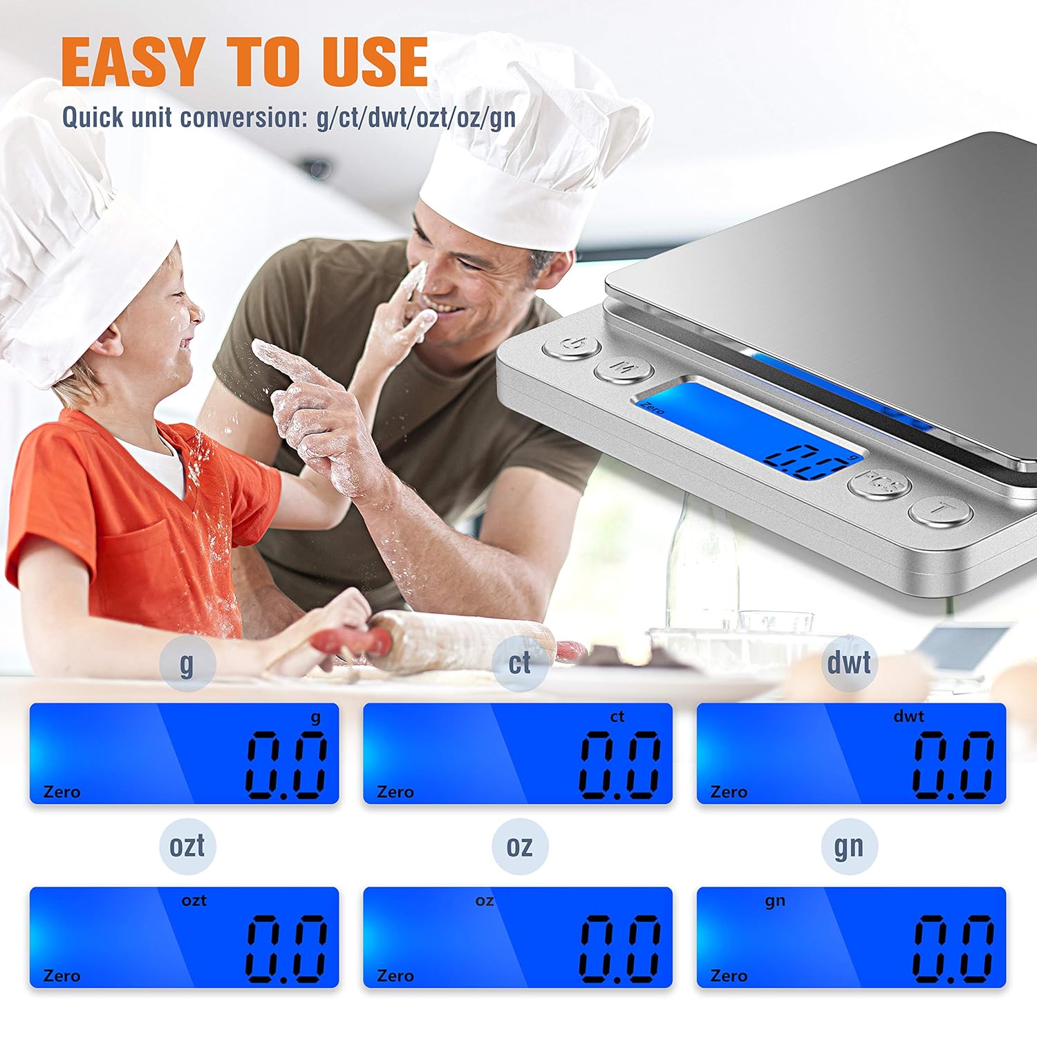 [Upgraded 2020 Version] Food Digital Kitchen Scale, Multifunction Scale Measures in Grams and oz for Cooking Baking, 1g/0.1oz Precise Graduation, Coffee Scales Grams Mutritional Calculator: Industrial & Scientific