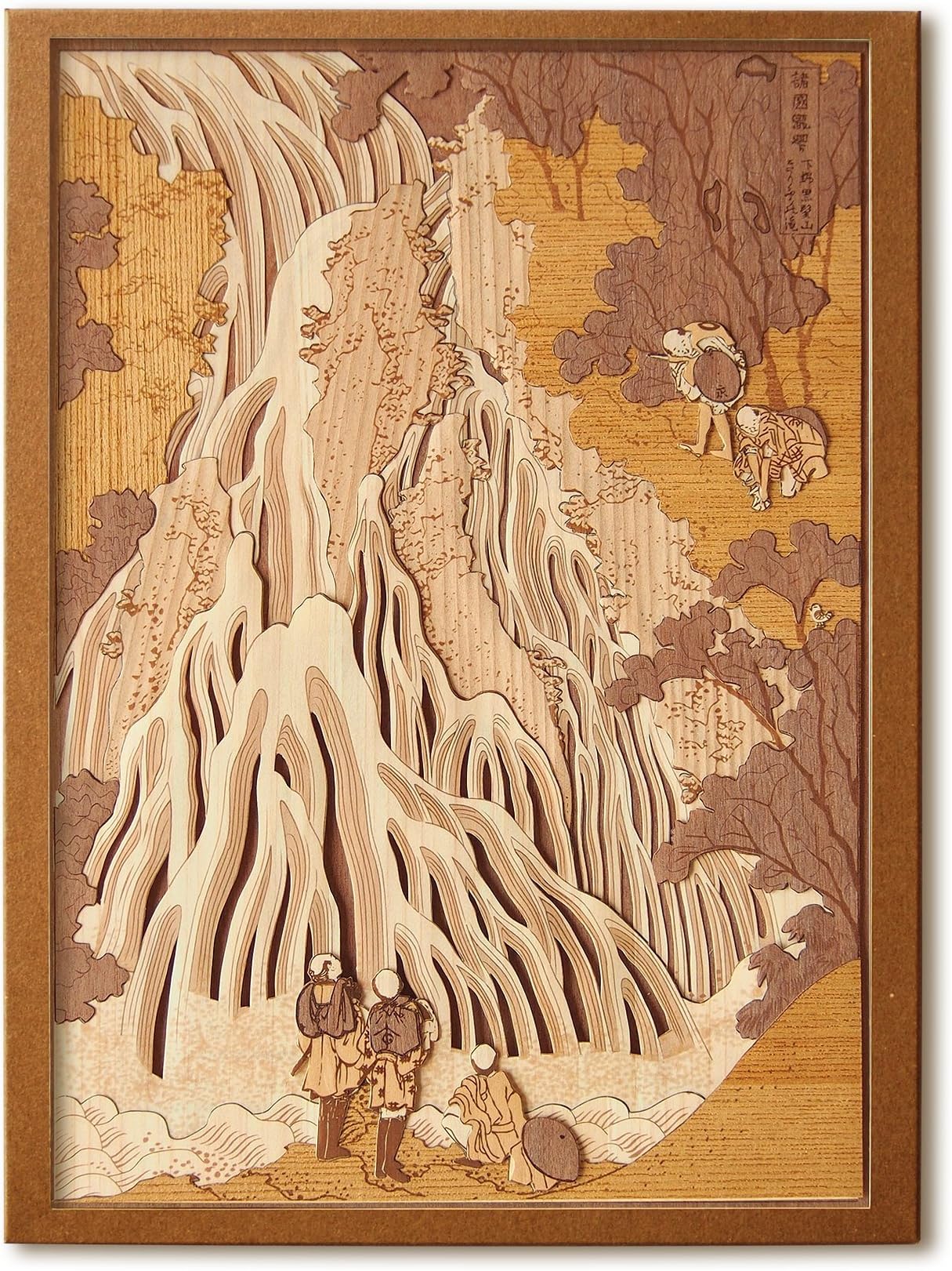 KINOWA Ukiyoe Art Kit Kiharie Kirifuri Waterfall at Mt. Kurokami in Shimotsuke Made in Japan