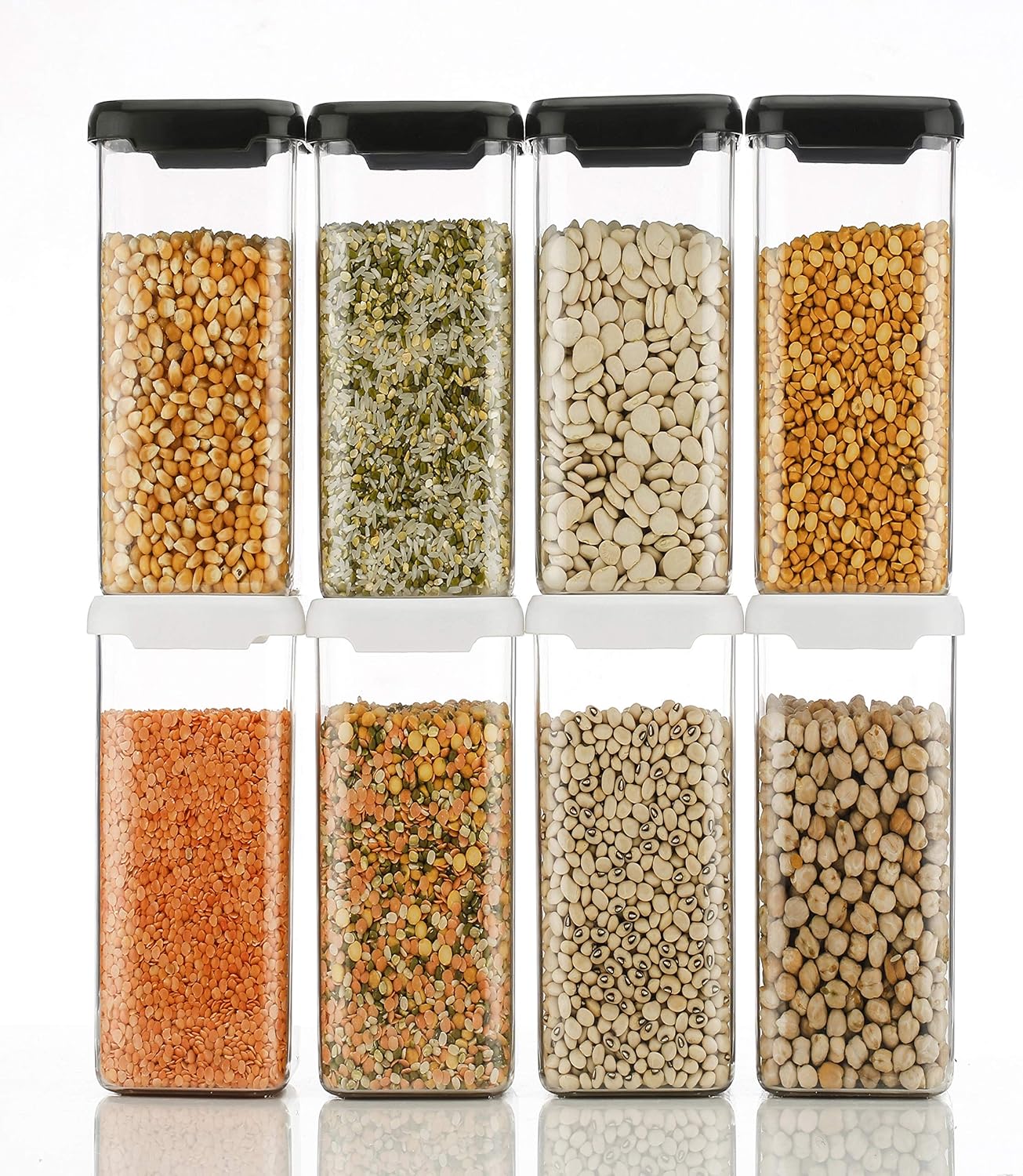 VASTATE Unbreakable Kitchen Plastic Container Set Grocery Storage