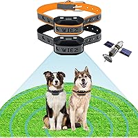 GPS Wireless Dog Fence for 2 Dogs, Electric Dog Fence, Range 65-3281ft, Adjustable Warning Strength, Rechargeable, Pet Contai