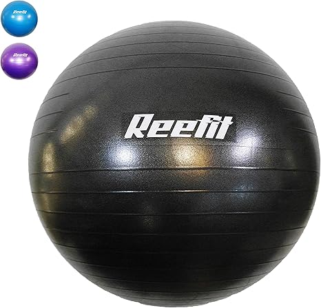 REEFIT - Pelota de Gimnasia para Yoga, Pilates, Antideslizante, 65 ...