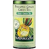 The Republic of Tea – Pineapple Ginger Daily Green Tea, 50 Tea Bag Tin