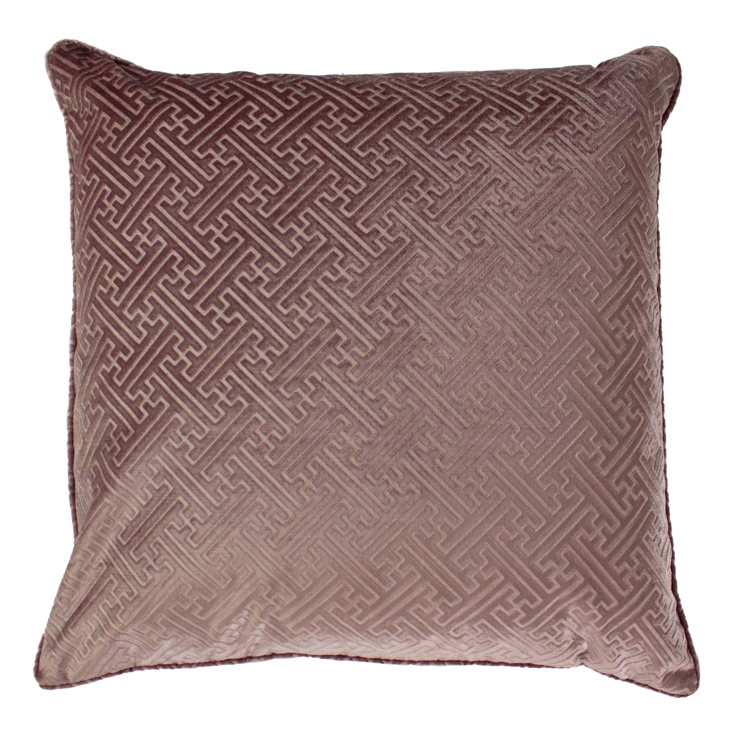 Paoletti Florence Polyester Filled Cushion, Blush, 55 x 55cm