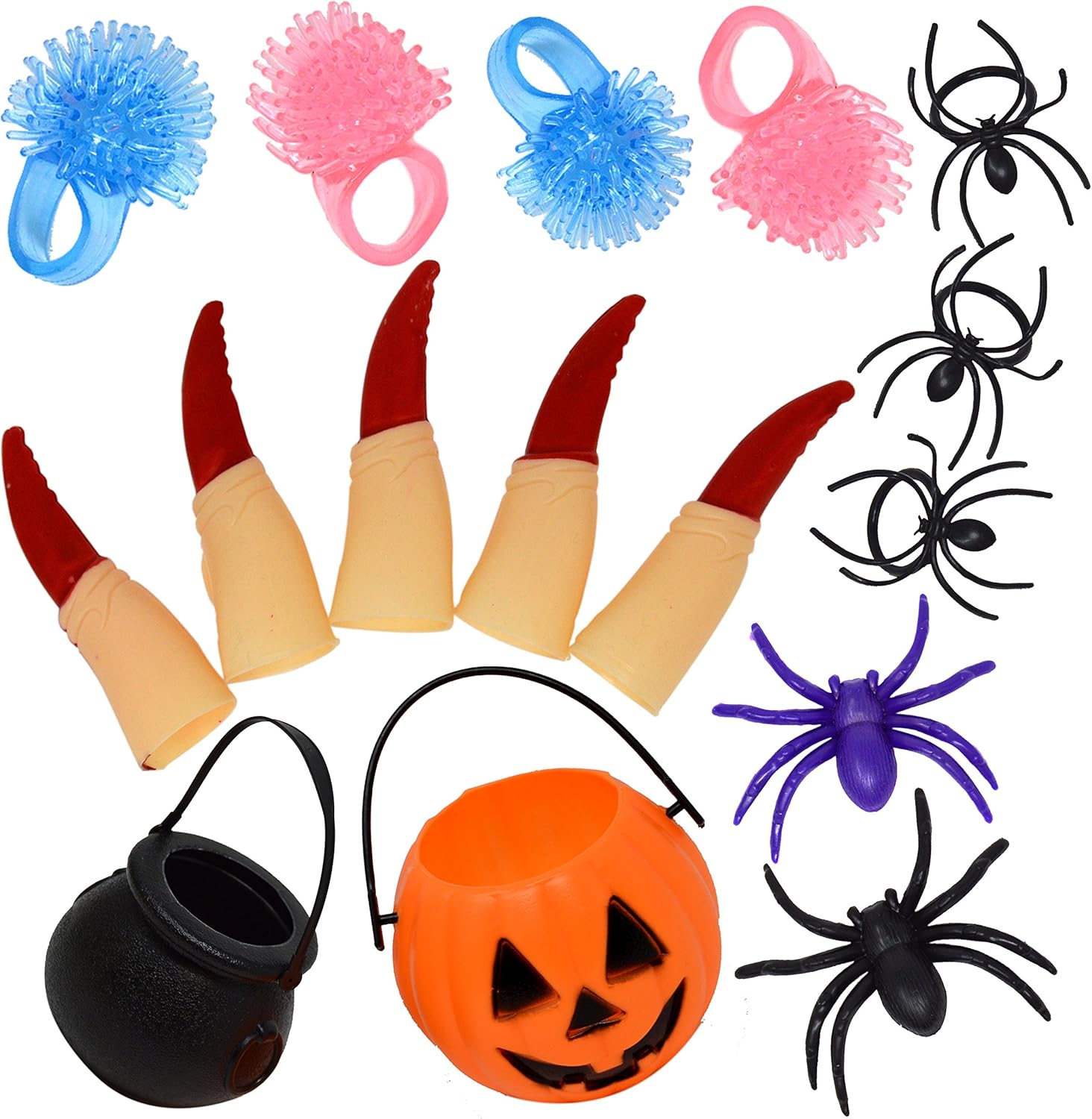 JOYIN 120 Pieces Halloween Toys Assortment for Halloween Party Favors, School Classroom Rewards, Trick or Treating, Halloween Miniatures, Halloween Prizes: Toys & Games