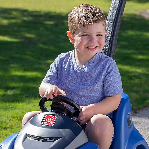 STEP2 PUSH AROUND BUGGY GT KIDS PUSH CAR, RIDE ON TOY, STROLLER SUBSTITUTE, INCLUDES SEAT BELT & HORN, MADE OF DURABLE PLASTIC, MAX WEIGHT 50 LBS., FOR TODDLERS 1.5-3 YEARS OLD, PINK