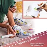 Crafts 4 ALL Fabric Pens 12 Dual Tip Markers Vibrant Washable Colors view 3