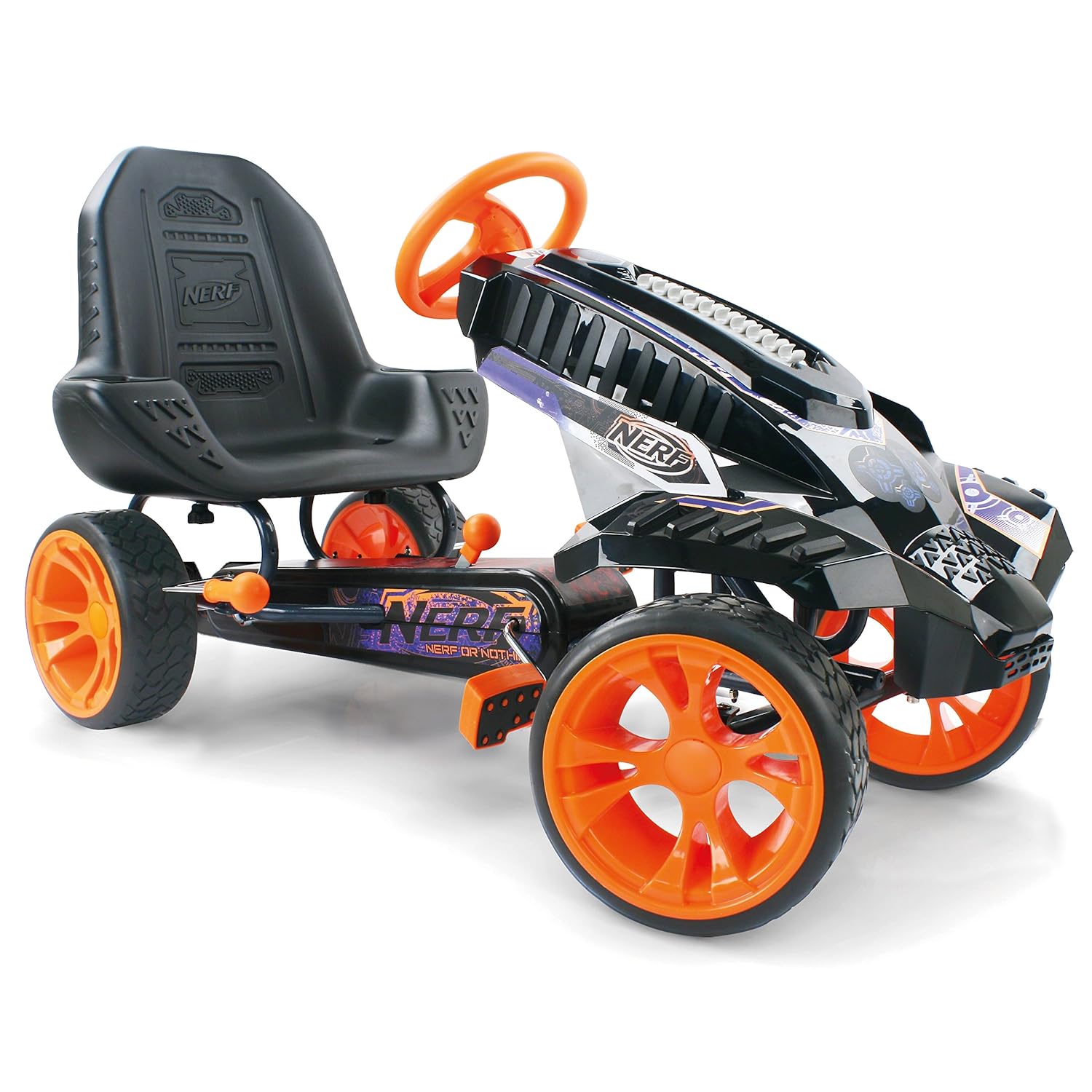 Buy Hauck Nerf Battle Racer Pedal Go Kart, Orange/Grey/Black Online at