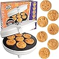 Halloween Mini Waffle Maker - 7 Different Spooky Designs - Make Breakfast Fun This Fall with Electric Nonstick Waffler Iron F
