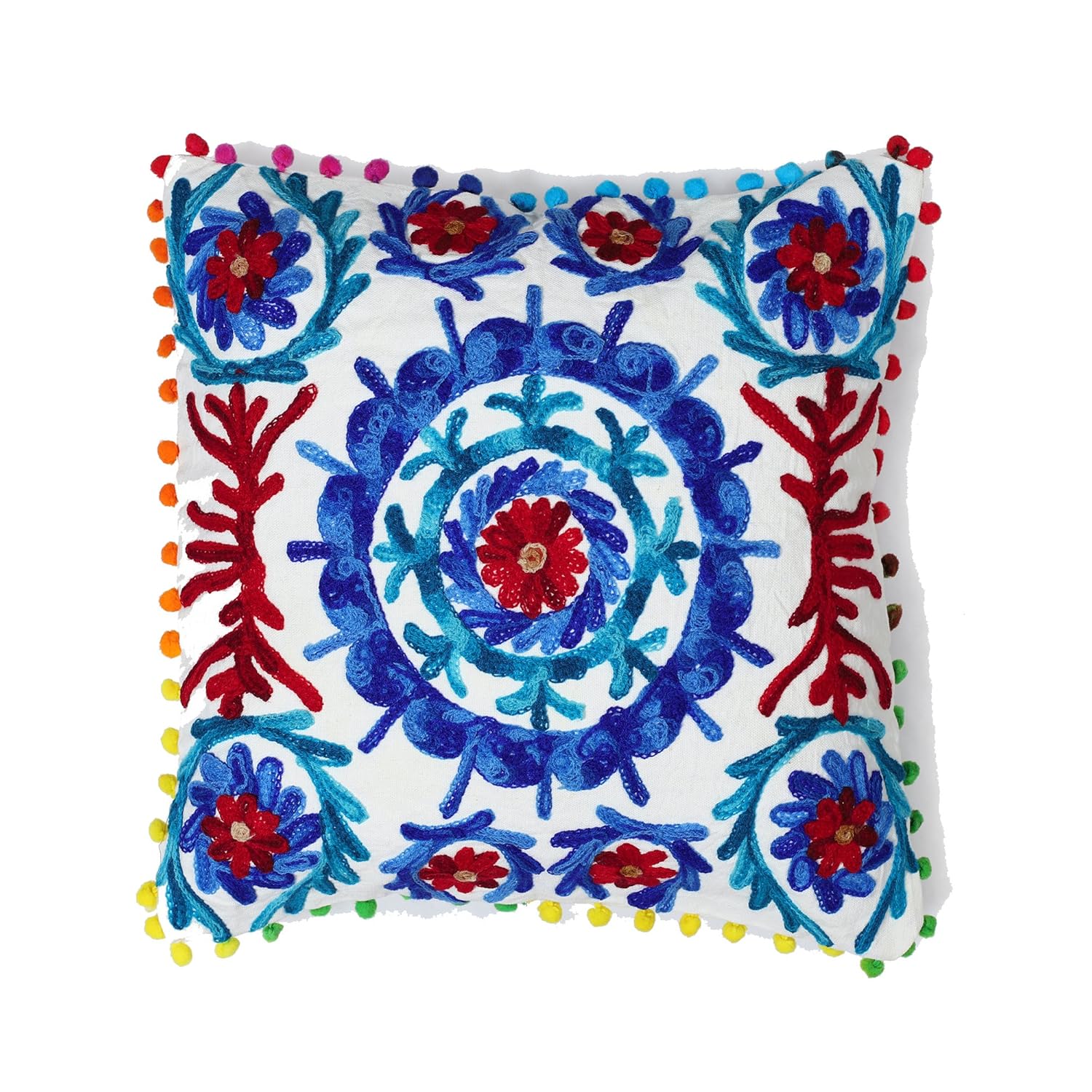 Buy Handicraft Palace Floral Embroidered Suzani Pillows Outdoor