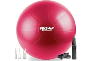 SMARTERLIFE PRODUCTS SmarterLife PRO MAX Workout Exercise Ball for Fitness, Yoga, Balance, Stability, or Birth Ball for Pregnancy and Labor, Great as Yoga Ball Chair for Office or Home Gym Equipment
