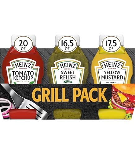 Amazon.com : Heinz Ketchup, Mustard, and Sweet Relish Picnic Pack