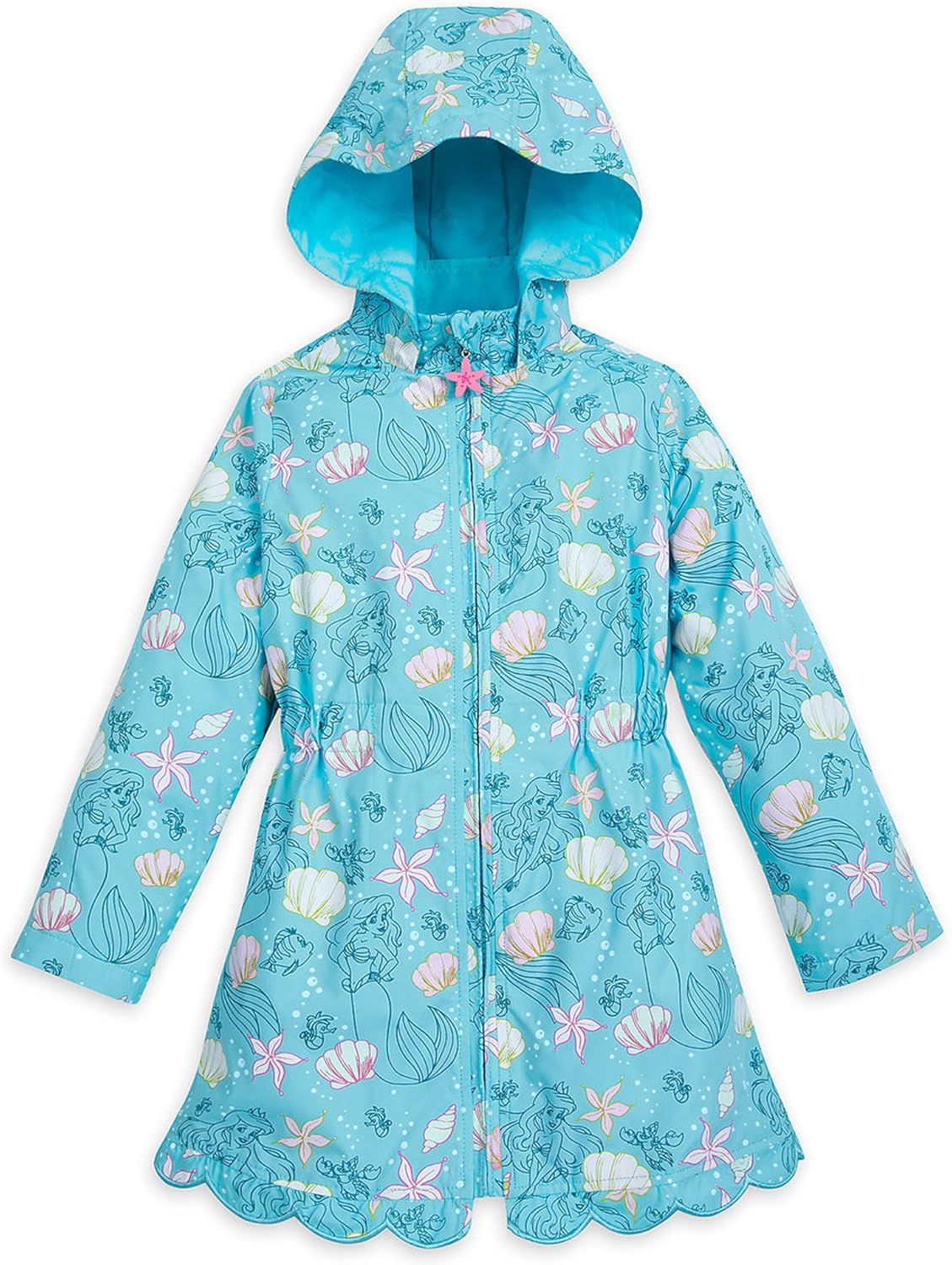 Disney Ariel Color Changing Rain Jacket for Girls (Size 4