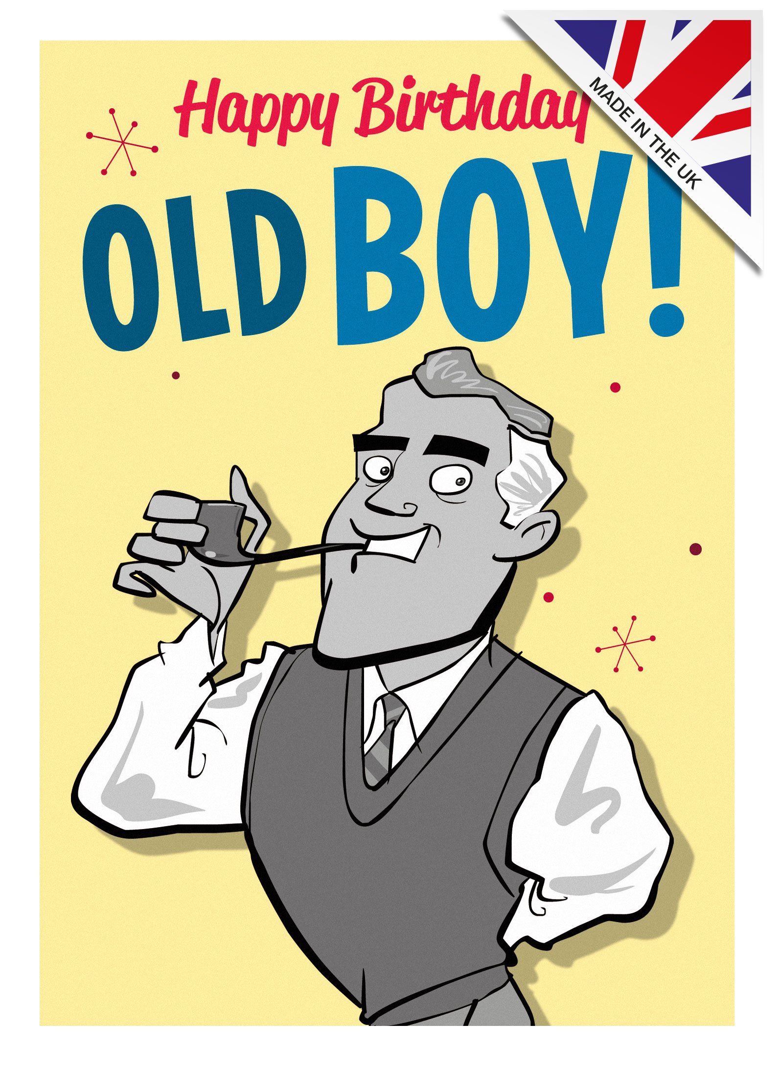 Vintage | Old Boy! Birthday Greeting Card