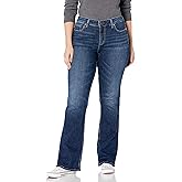 Silver Jeans Co. Women's Plus Size Suki Mid Rise Slim Bootcut Jeans