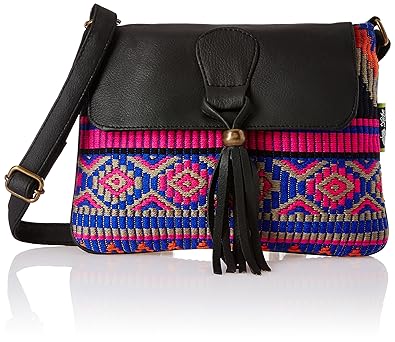 Kanvas Katha Womens Sling Bag (Multicolor) (KKSNJQ030)