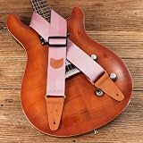 Nefelibata Guitar Strap Rose Gold Nylon Ends Pick Pocket 2in 37-63in view 5