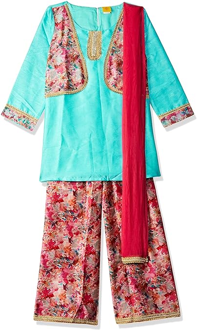 Girl's Cotton Salwar Suit (ILW19I56013H_Pink_11-12yrs)