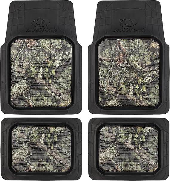 Mossy Oak Heavy Duty Deep Dish Rubber Floor Mats All Weather