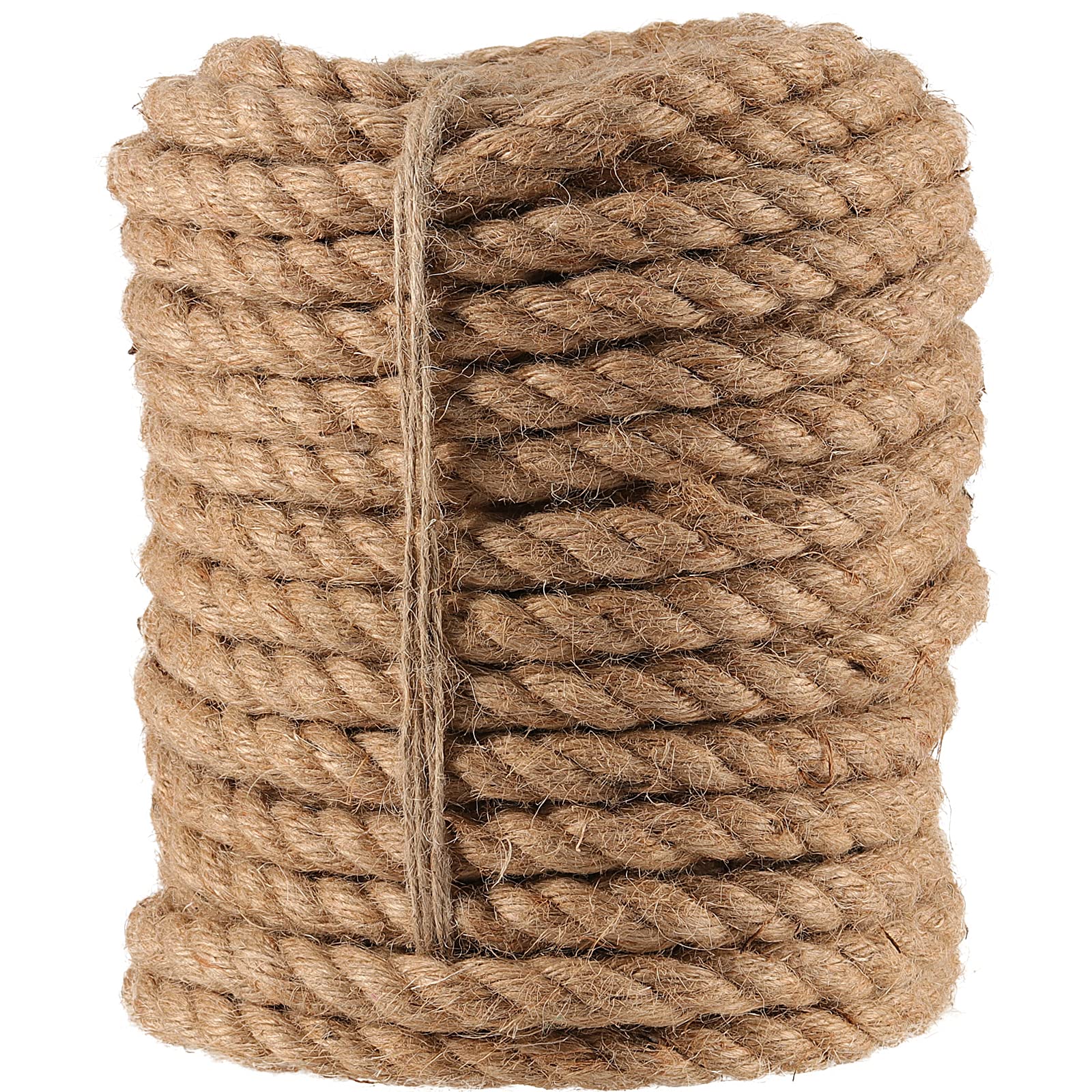 Photo 1 of JAPCHET 164 Ft x 10MM Natural Jute Twine, 3/8 Inch Twisted Jute Rope Hemp Rope, Strong Burlap Cord for DIY Crafts Gardening Hammock Home Decorating Gift Wrapping