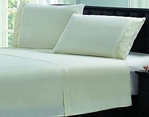 Livingston Home 1605MFS-CBL-LI-F Cabel Microfiber Full Sheet Set,Linen